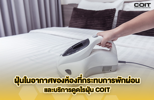 ฝุ่นในอากาศของห้องที่กระทบการพักผ่อนและบริการดูดไรฝุ่น COIT